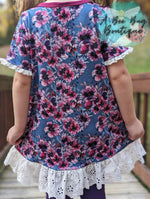 Load image into Gallery viewer, Smoky Floral T Shirt Dress
