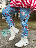 Load image into Gallery viewer, Seussical Button Leggings
