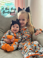 Load image into Gallery viewer, Spooky Sweets Button Up Bamboo Pj Set
