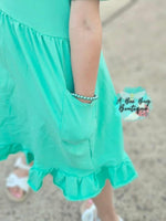 Load image into Gallery viewer, Mint Pocket Dress
