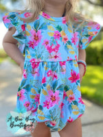 Load image into Gallery viewer, Minty Flamingoes Romper
