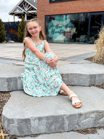 Load image into Gallery viewer, Spring Sage Floral Maxi Dress

