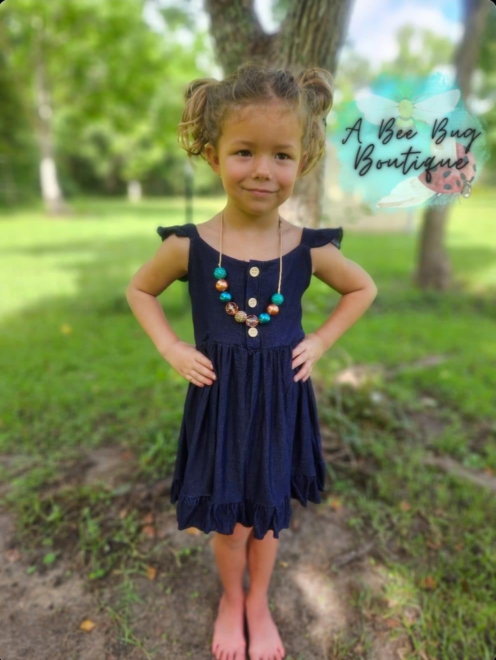 Denim Dreams Flutter Dress