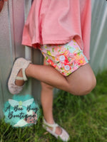Load image into Gallery viewer, Tropical Blooms Button Shorts
