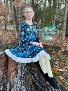 Snowflake Magic Crossback Twirl Dress