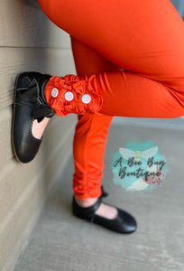 Pumpkin Spice Button Leggings