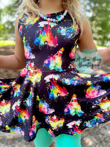 Watercolor Princess Peplum Top