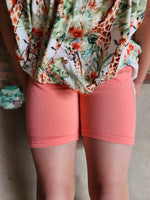 Load image into Gallery viewer, Coral Biker Shorts
