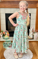 Load image into Gallery viewer, Spring Sage Floral Maxi Dress
