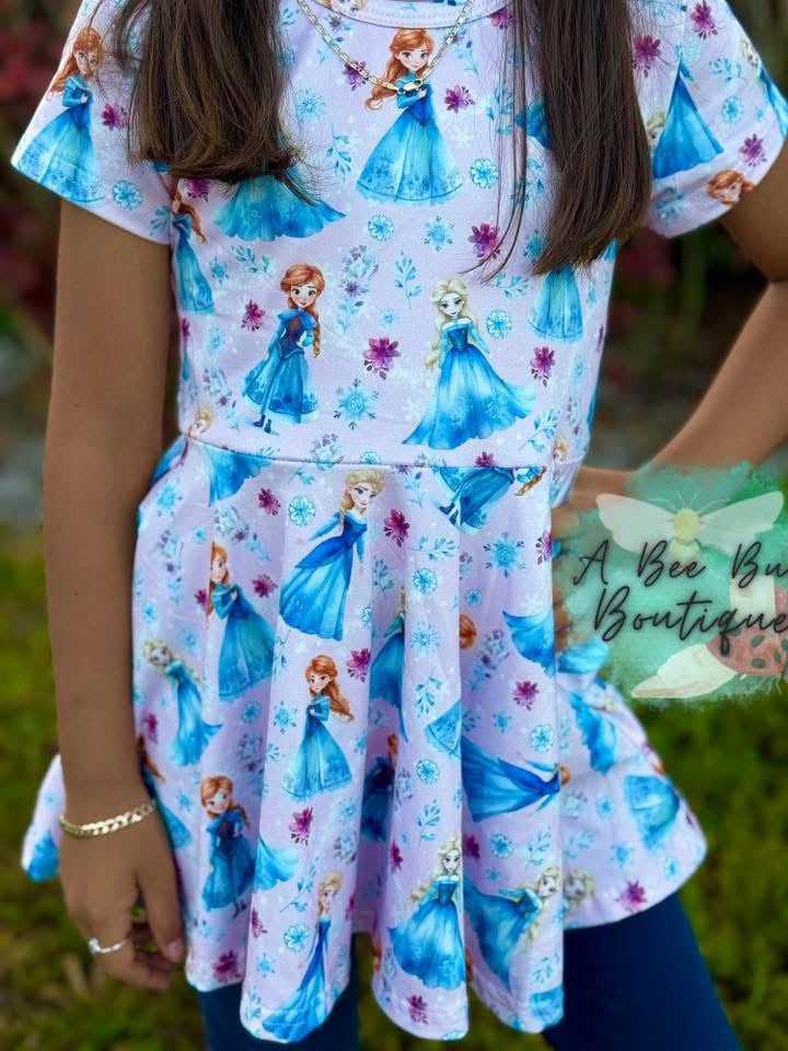 Magical Freeze Bow Back Peplum