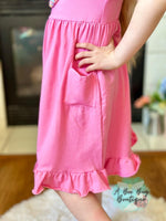 Load image into Gallery viewer, Bubblegum Pink Pocket Dress
