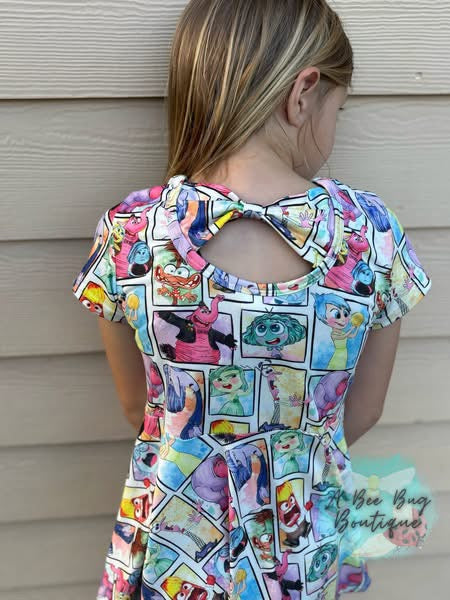 Emotional Support Pals Bow Back Peplum