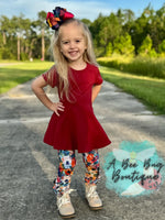 Load image into Gallery viewer, Autumn Bouquet Button Leggings
