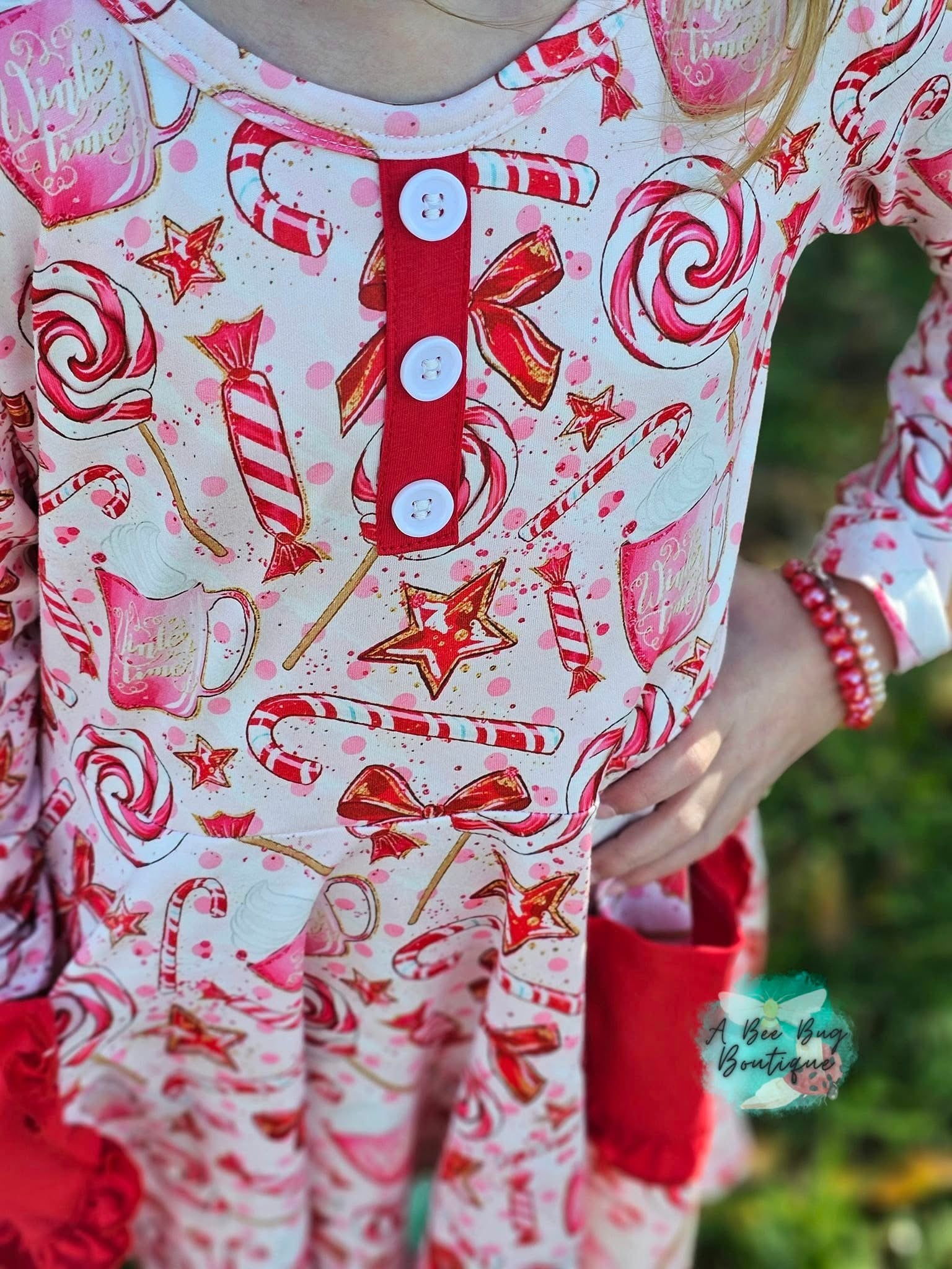 Pretty Peppermint Twirl Dress