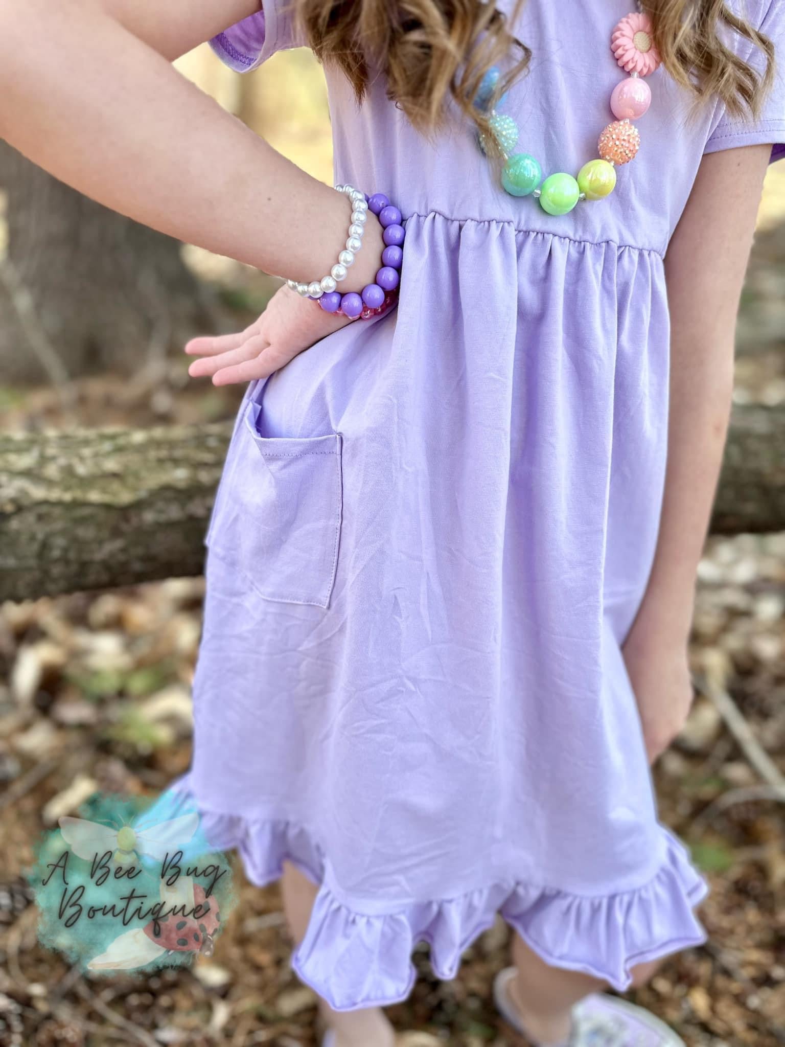 Lavender Pocket Dress