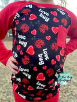 Load image into Gallery viewer, Love Bugs Raglan Top
