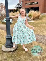 Load image into Gallery viewer, Spring Sage Floral Maxi Dress
