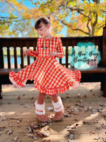 Load image into Gallery viewer, Harvest Plaid Twirl Dress
