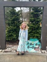 Load image into Gallery viewer, Spring Sage Floral Maxi Dress
