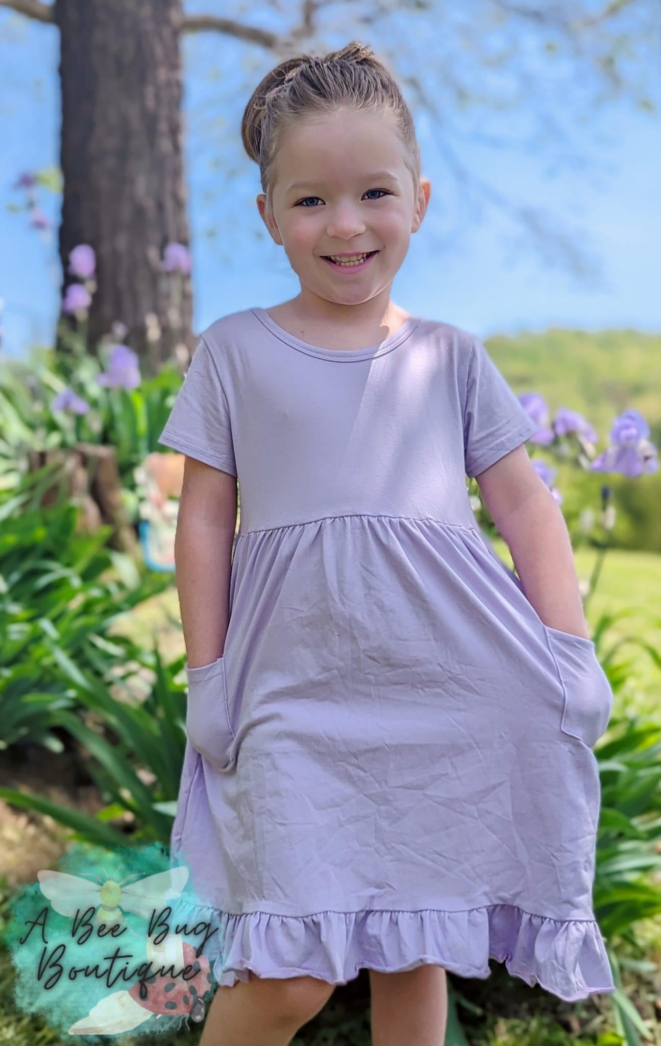 Lavender Pocket Dress