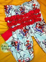 Load image into Gallery viewer, Spidey Crew Ruffled PJ Set
