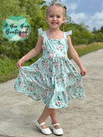 Load image into Gallery viewer, Spring Sage Floral Maxi Dress
