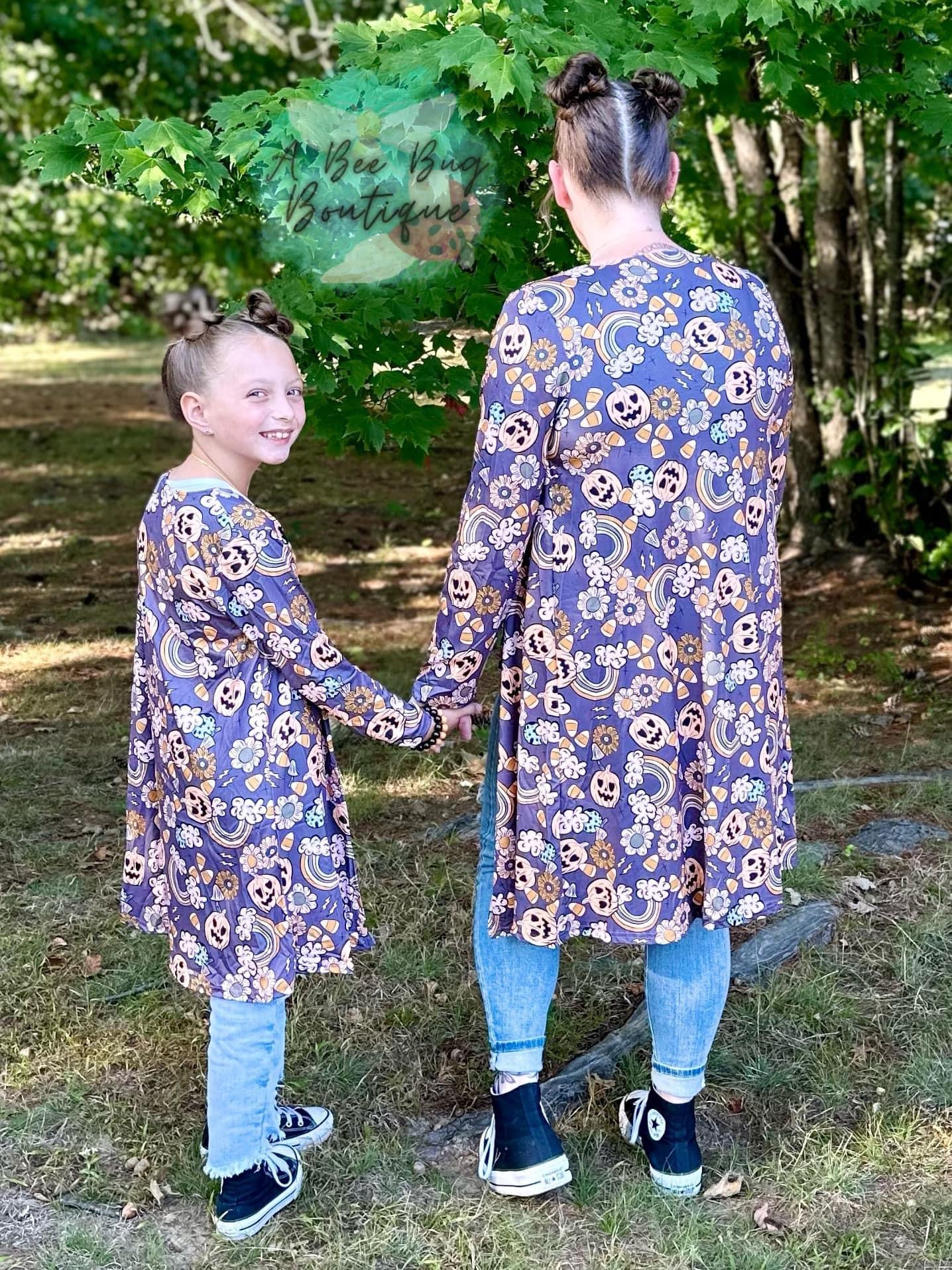 Halloween Rainbows Kid Cardigan