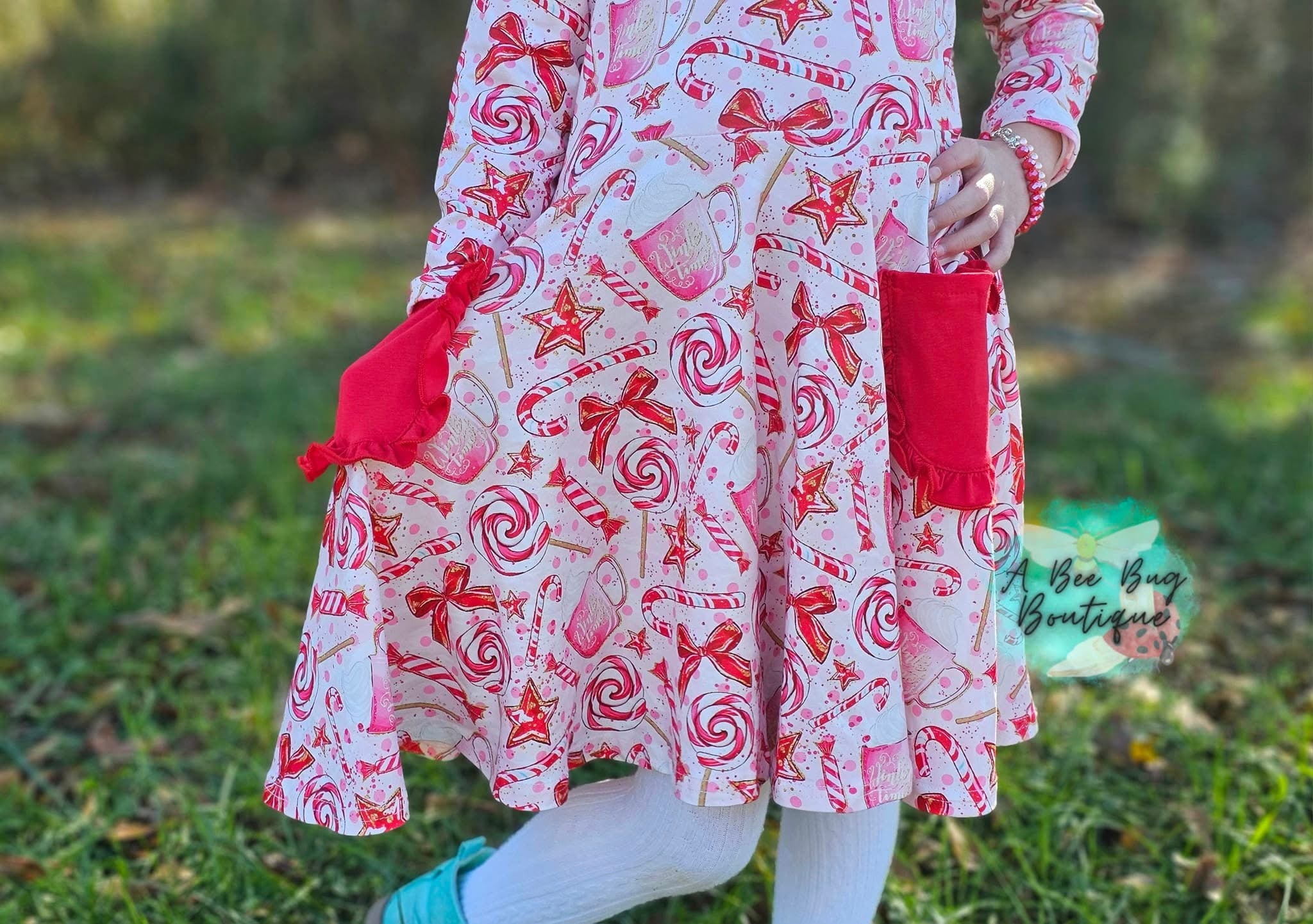 Pretty Peppermint Twirl Dress