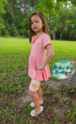 Load image into Gallery viewer, Peach Bow Back Peplum
