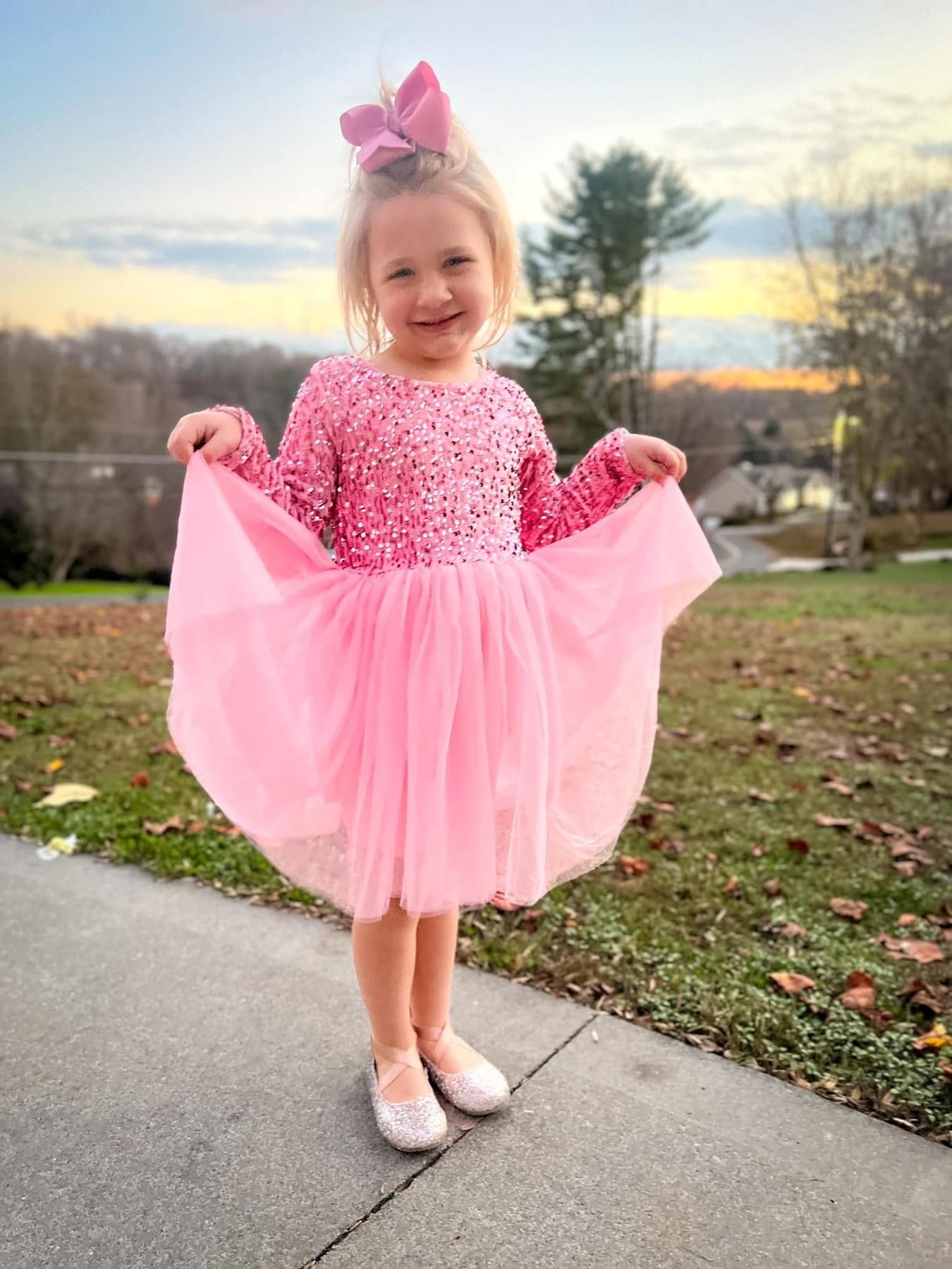 pink sequin tulle dress Pink tulle sequin short prom dress pink tulle formal dress