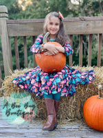 Load image into Gallery viewer, Pretty Pumpkins Twirl Dress
