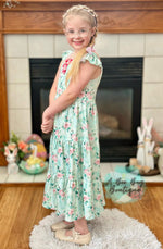 Load image into Gallery viewer, Spring Sage Floral Maxi Dress

