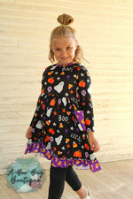 Load image into Gallery viewer, Ghostly Giggles Twirl Dress
