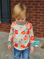 Load image into Gallery viewer, Olive Pumpkin Unisex Top
