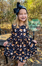 Load image into Gallery viewer, Bonfire S’more’s Ruffle Dress
