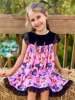 Load image into Gallery viewer, Pumpkin Princesses Velvet Dress
