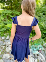 Load image into Gallery viewer, Denim Dreams Flutter Dress
