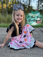 Load image into Gallery viewer, Too Cute to Spook Twirl Dress
