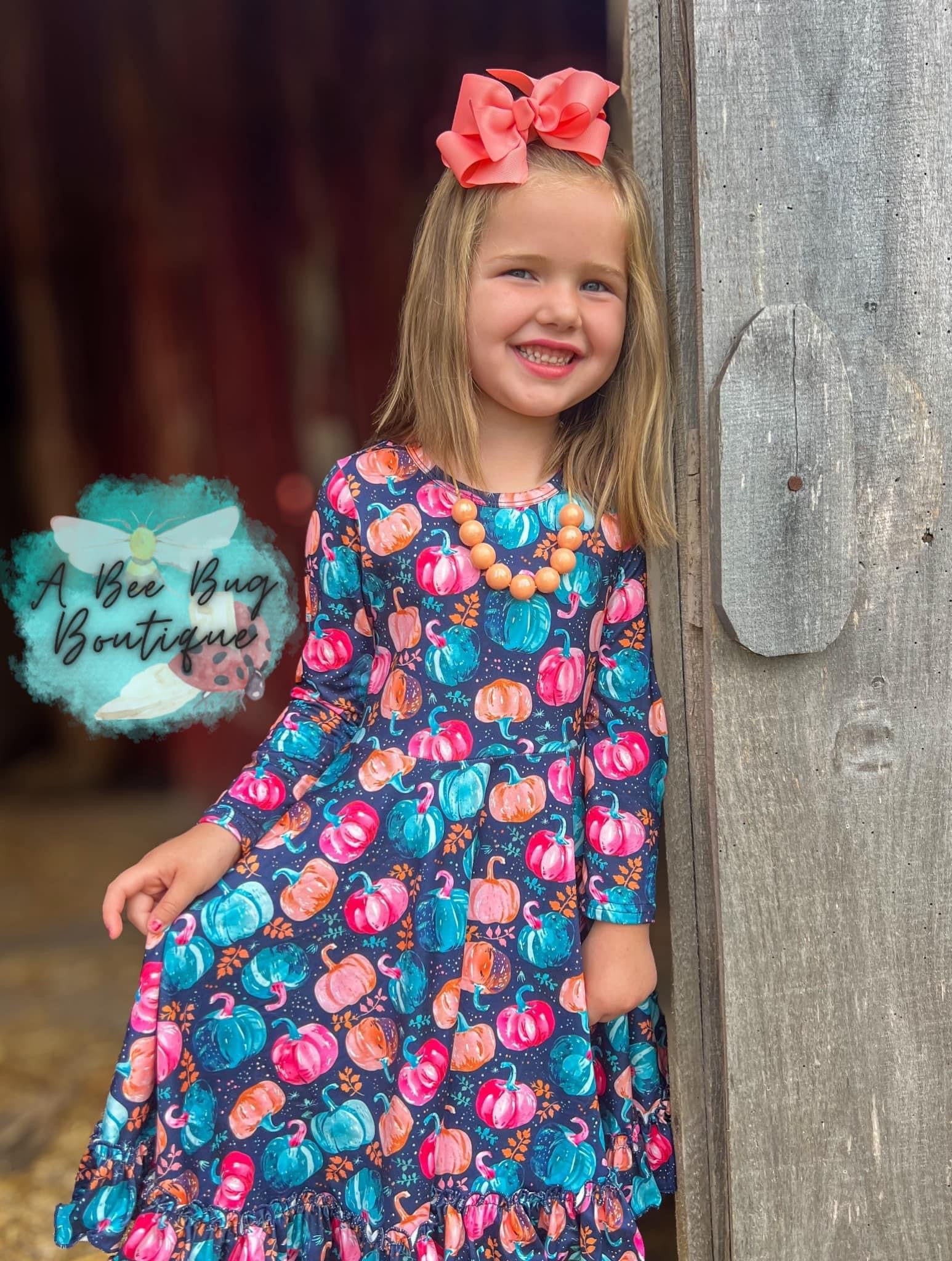 Pretty Pumpkins Twirl Dress