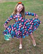 Load image into Gallery viewer, Pretty Pumpkins Twirl Dress
