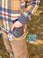 Load image into Gallery viewer, Autumn Plaid Henley Top
