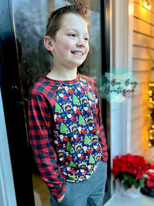 Holly Jolly Long Sleeve Raglan