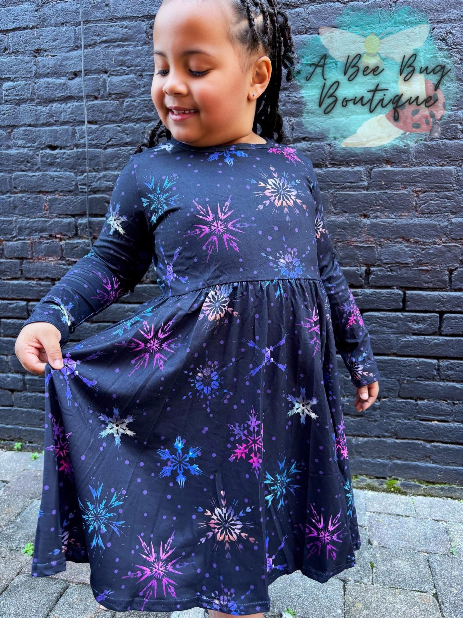 Stained Glass Snowflakes Dress