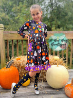 Load image into Gallery viewer, Ghostly Giggles Twirl Dress
