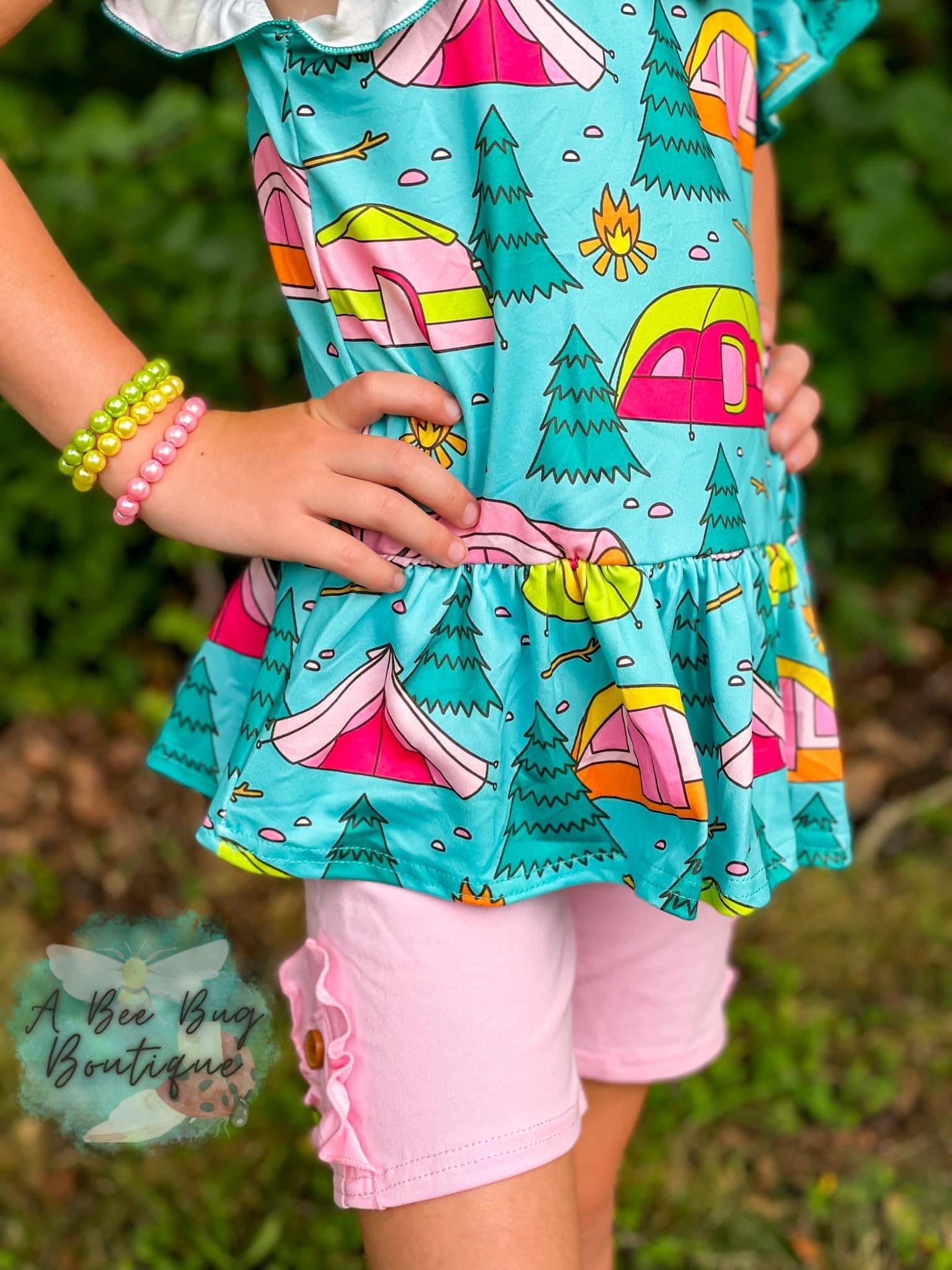 Campsite Fun Peplum Top