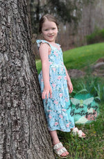 Load image into Gallery viewer, Spring Sage Floral Maxi Dress
