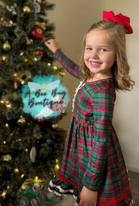 Classic Christmas Plaid Dress