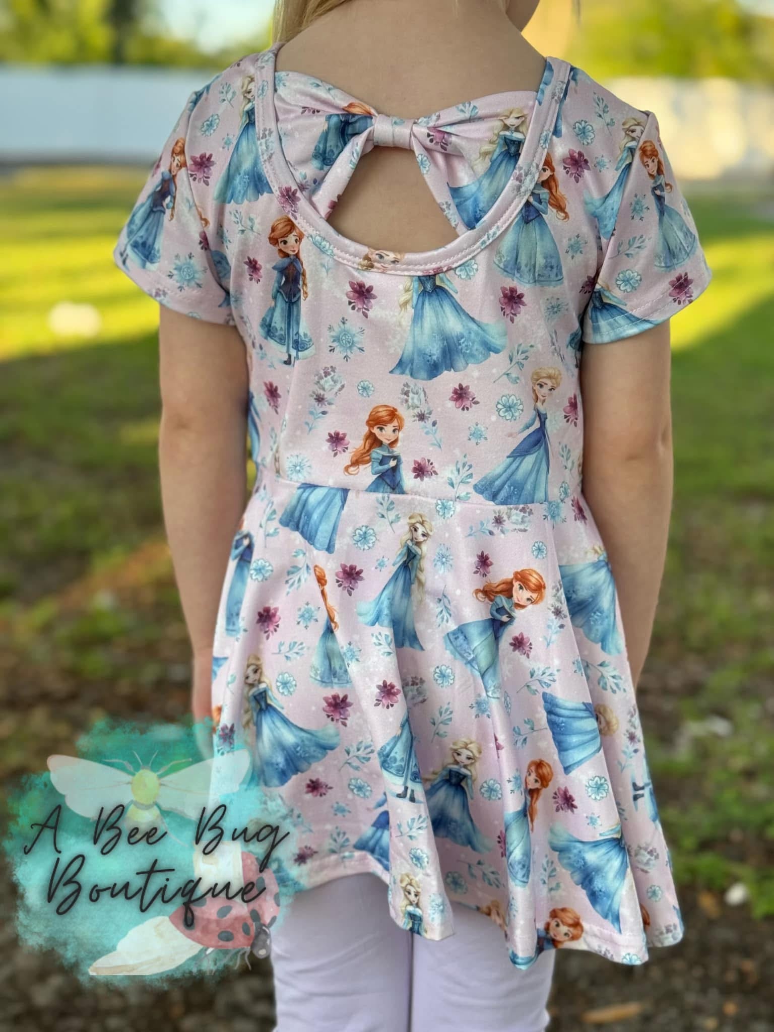 Magical Freeze Bow Back Peplum