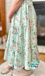 Load image into Gallery viewer, Spring Sage Floral Maxi Dress
