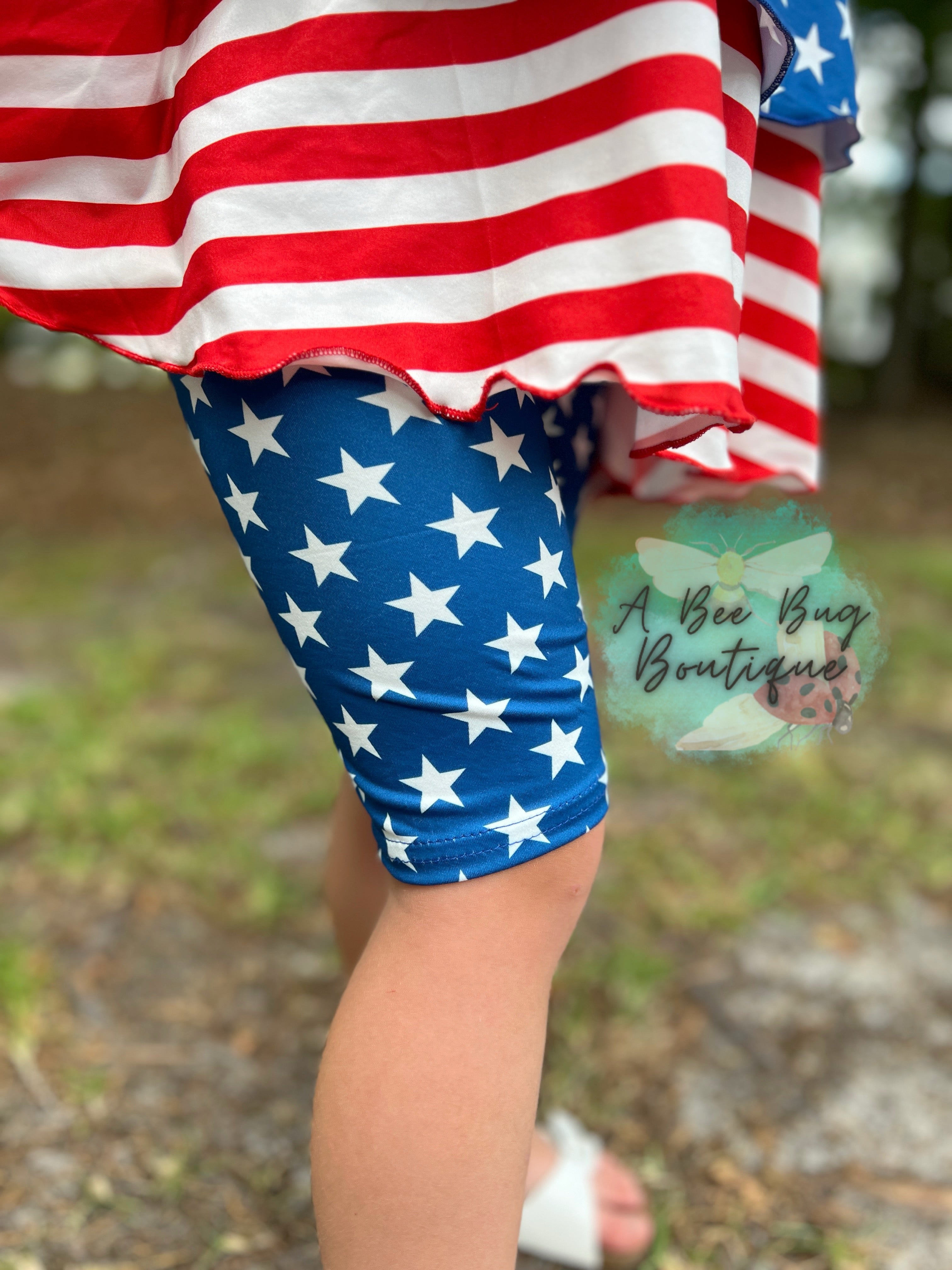 Old Glory Biker Shorts